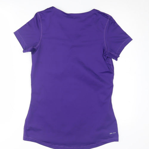 Nike Women's Purple Athletic T-Shirt, Size L