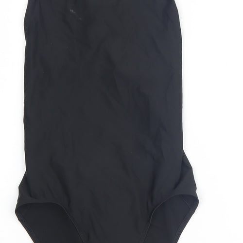 Adidas Girls Black One Piece Swimsuit 13-14Y Athletic