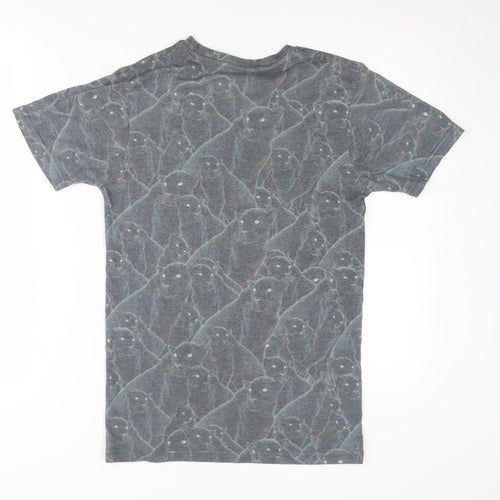 Hype x ASOS Grey Animal Print T-Shirt XS Men