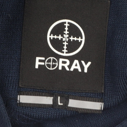 Foray Men's Blue Crew Neck Pullover Jumper L