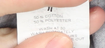 Hype Men's Grey Floral Graphic T-Shirt, Size L