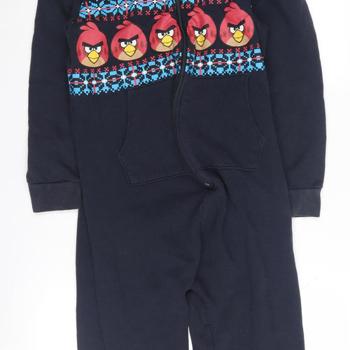 Next Boys Black Angry Birds Hooded Onesie 12 Years