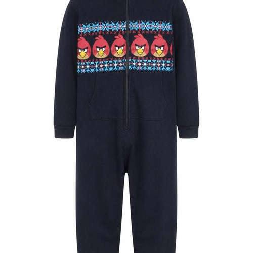 Next Boys Black Angry Birds Hooded Onesie 12 Years