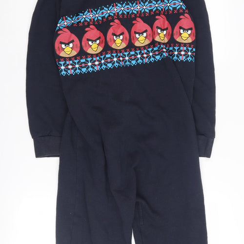 Next Boys Black Angry Birds Hooded Onesie 12 Years