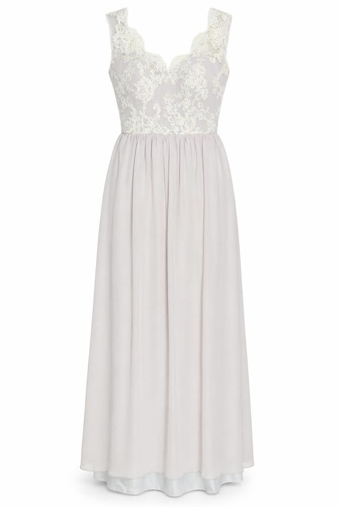 Cocomelody Women's Beige Maxi Dress Formal Size 6