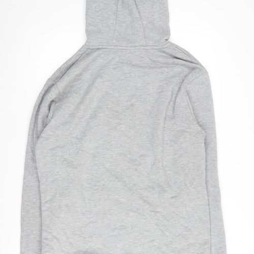 MP Men's Grey Pullover Hoodie, Size L, Regular Fit