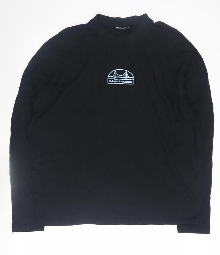 ASOS DESIGN Black Long Sleeve T-Shirt M - San Francisco