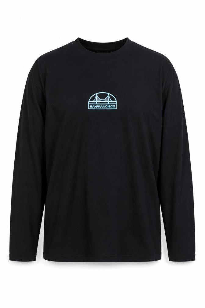 ASOS DESIGN Black Long Sleeve T-Shirt M - San Francisco
