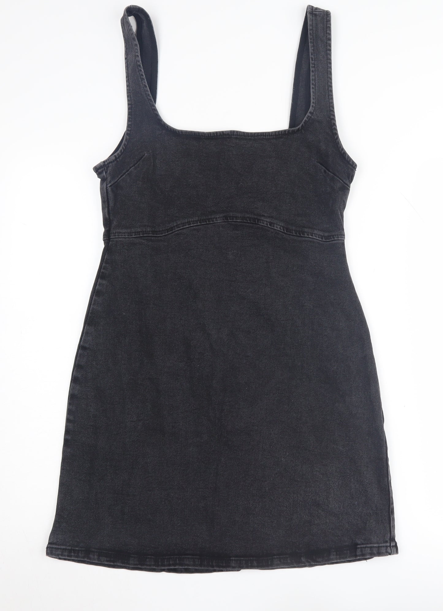 ASOS DESIGN Women's Black Denim Mini Dress