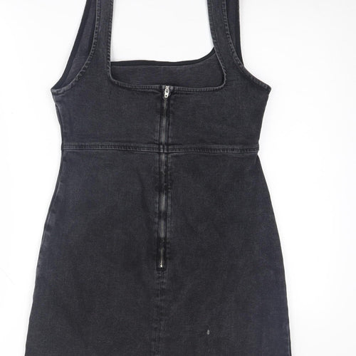 ASOS DESIGN Women's Black Denim Mini Dress