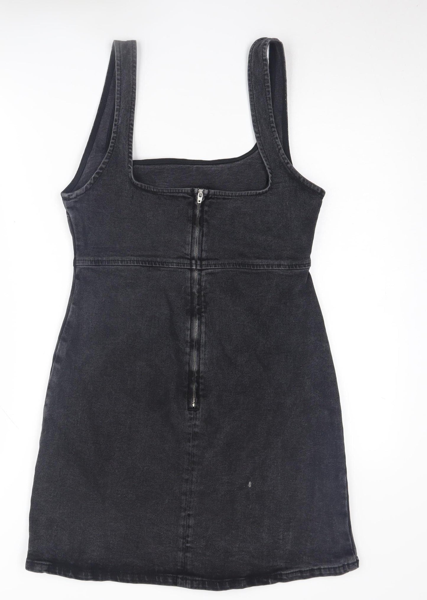 ASOS DESIGN Women's Black Denim Mini Dress