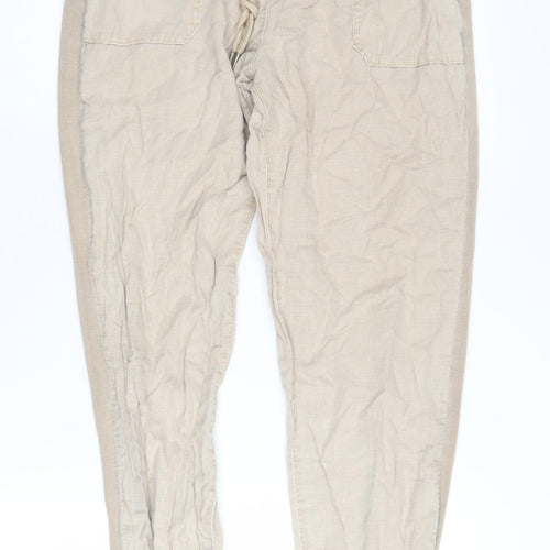 Next Women's Beige Jogger Trousers Size 12