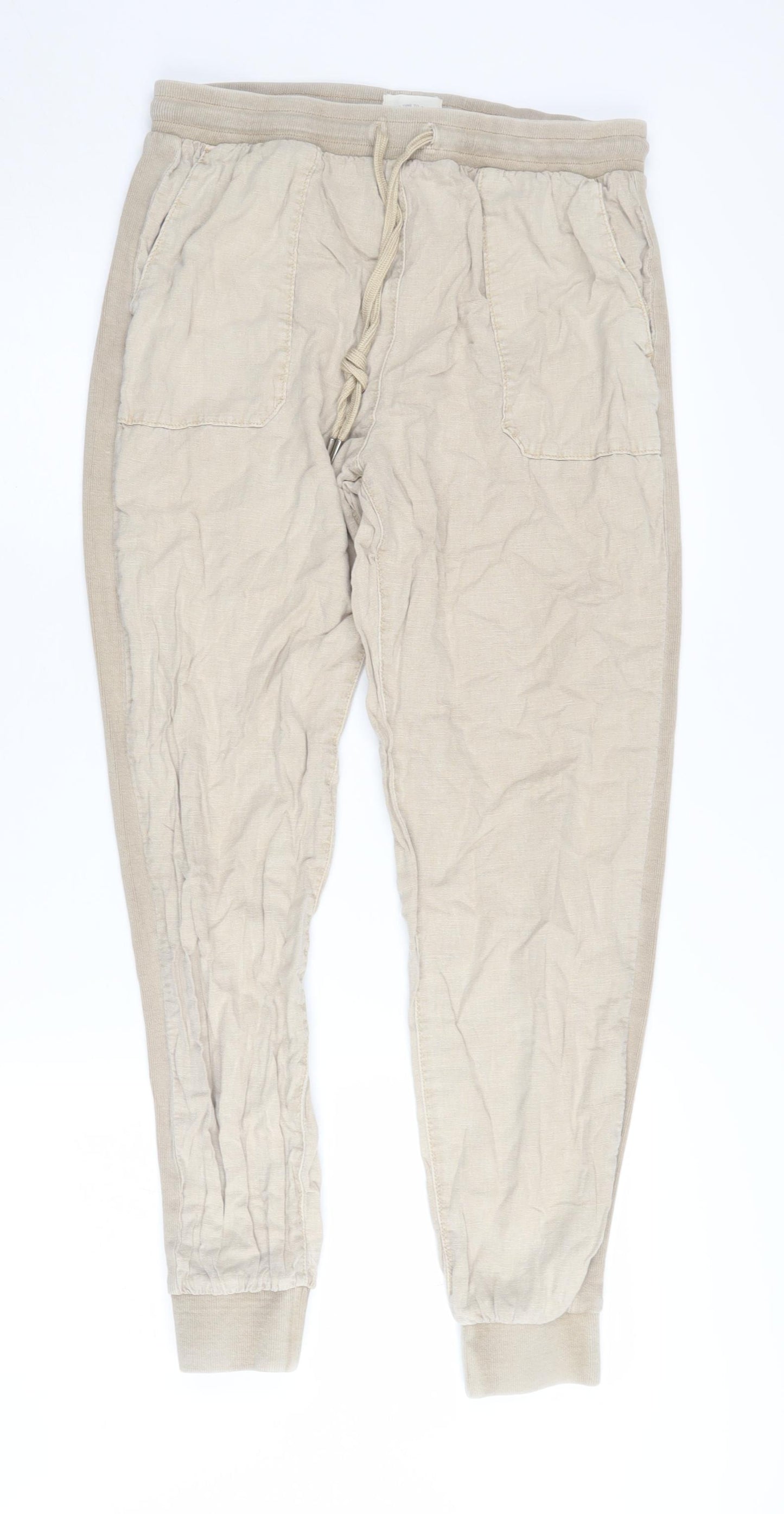 Next Women's Beige Jogger Trousers Size 12