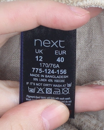 Next Women's Beige Jogger Trousers Size 12