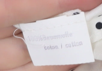 Smodell Women's White Polka Dot Pleated Skirt Size 10