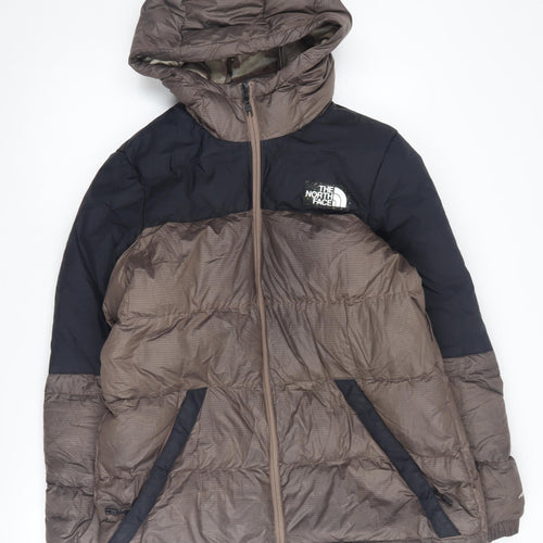 The North Face Women's L Brown Black Puffer Jacket