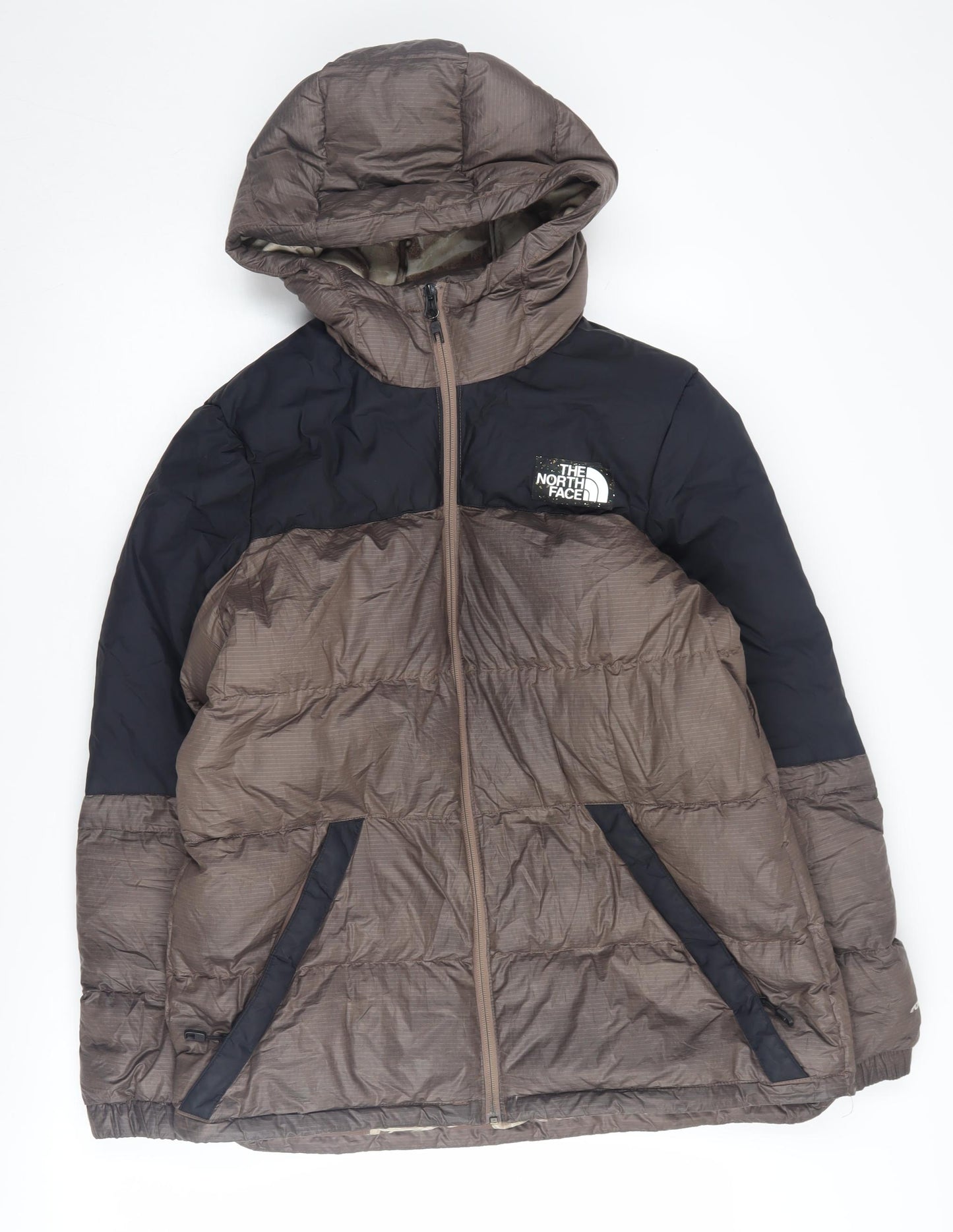 The North Face Women's L Brown Black Puffer Jacket