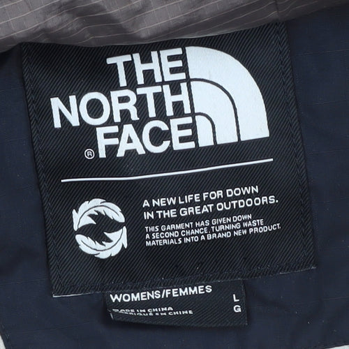 The North Face Women's L Brown Black Puffer Jacket