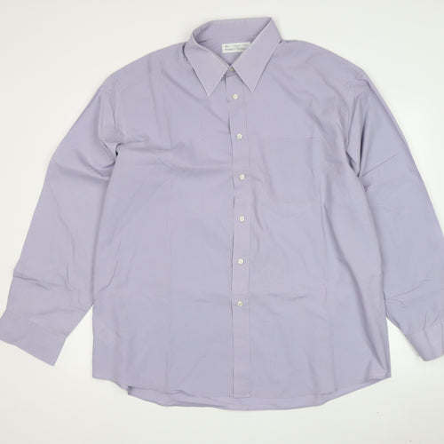 Marks & Spencer Men's Blue XL Formal Dress Shirt