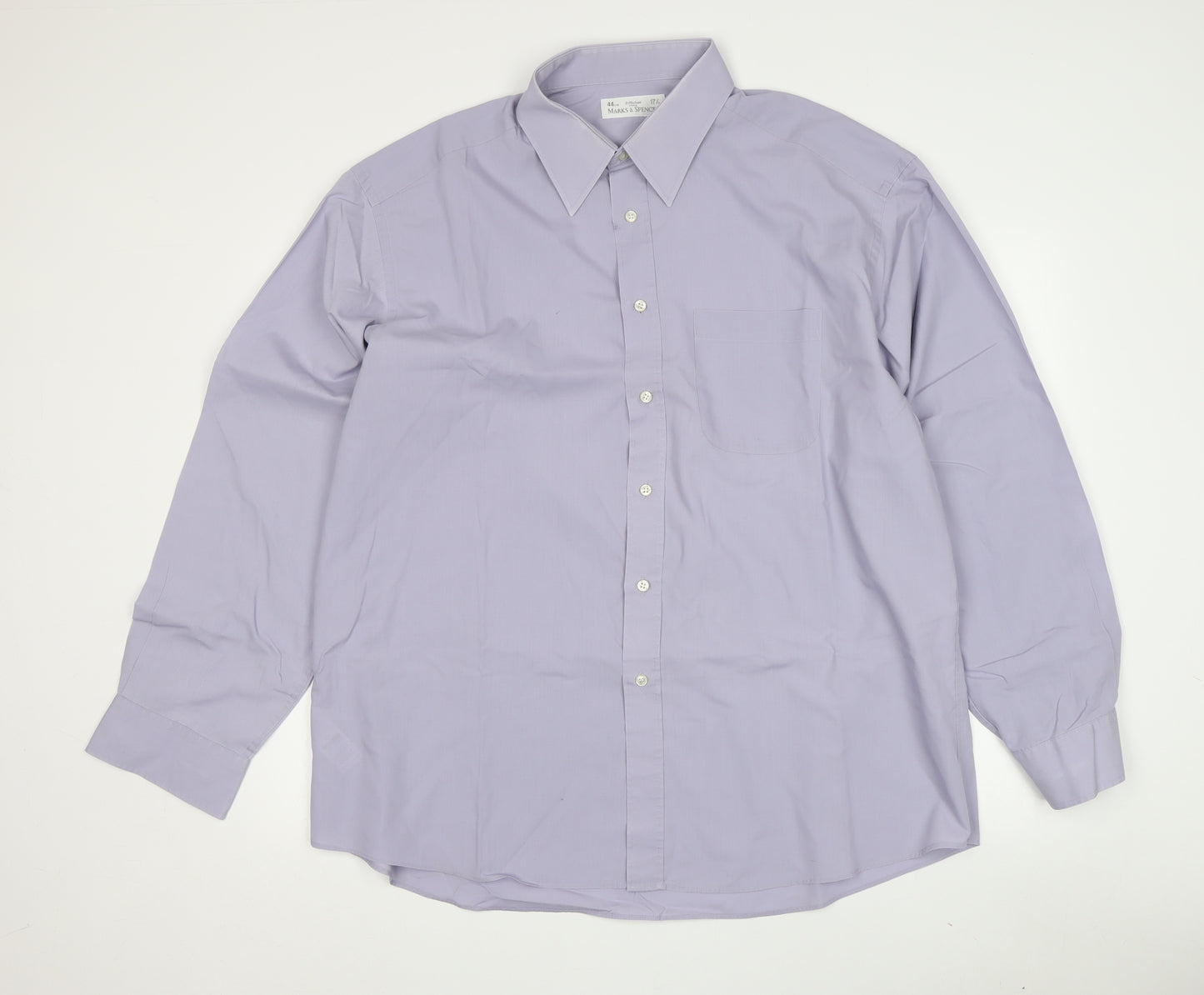 Marks & Spencer Men's Blue XL Formal Dress Shirt