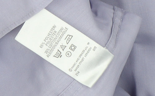 Marks & Spencer Men's Blue XL Formal Dress Shirt