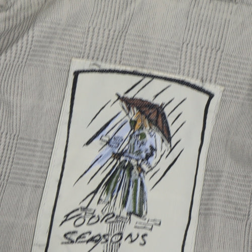 Four Seasons Women's Beige Check Trench Coat XL