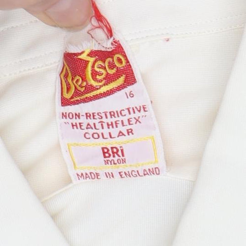 Velesco Women's Ivory Button-Up Shirt Classic 16