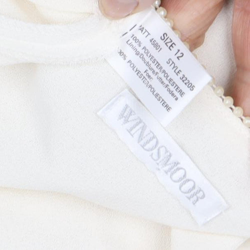 Windsmoor Women's Ivory Coat Size 12 Long Sleeve