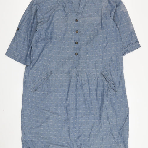 Nomads Women's Blue Button Dress Size 12