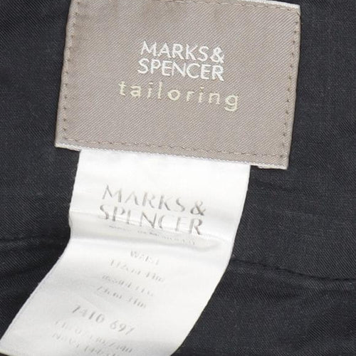 Marks & Spencer Men's Blue Corduroy Trousers 34W