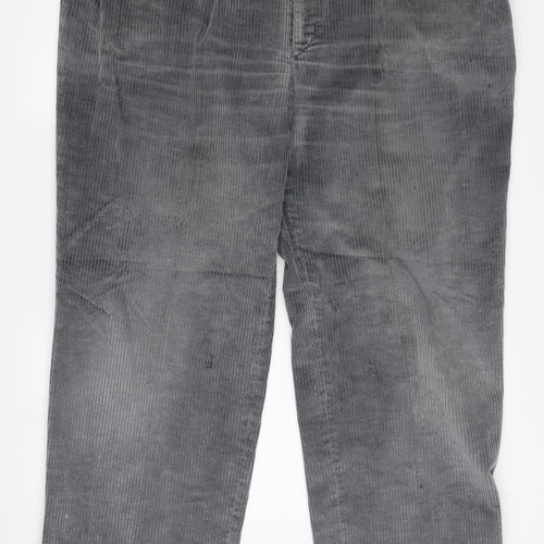 St Michael Men's Grey Corduroy Trousers 38