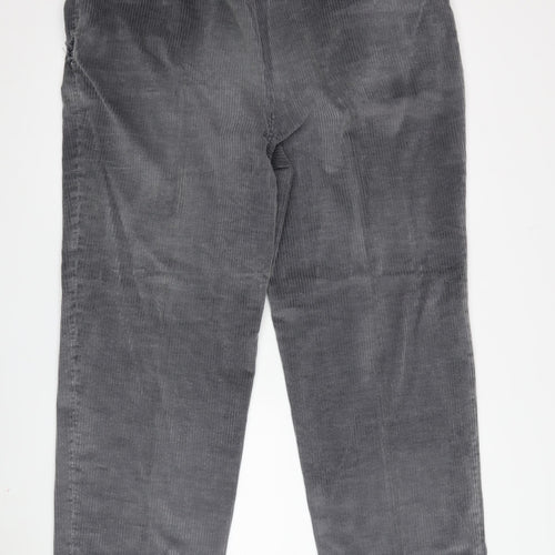 St Michael Men's Grey Corduroy Trousers 38
