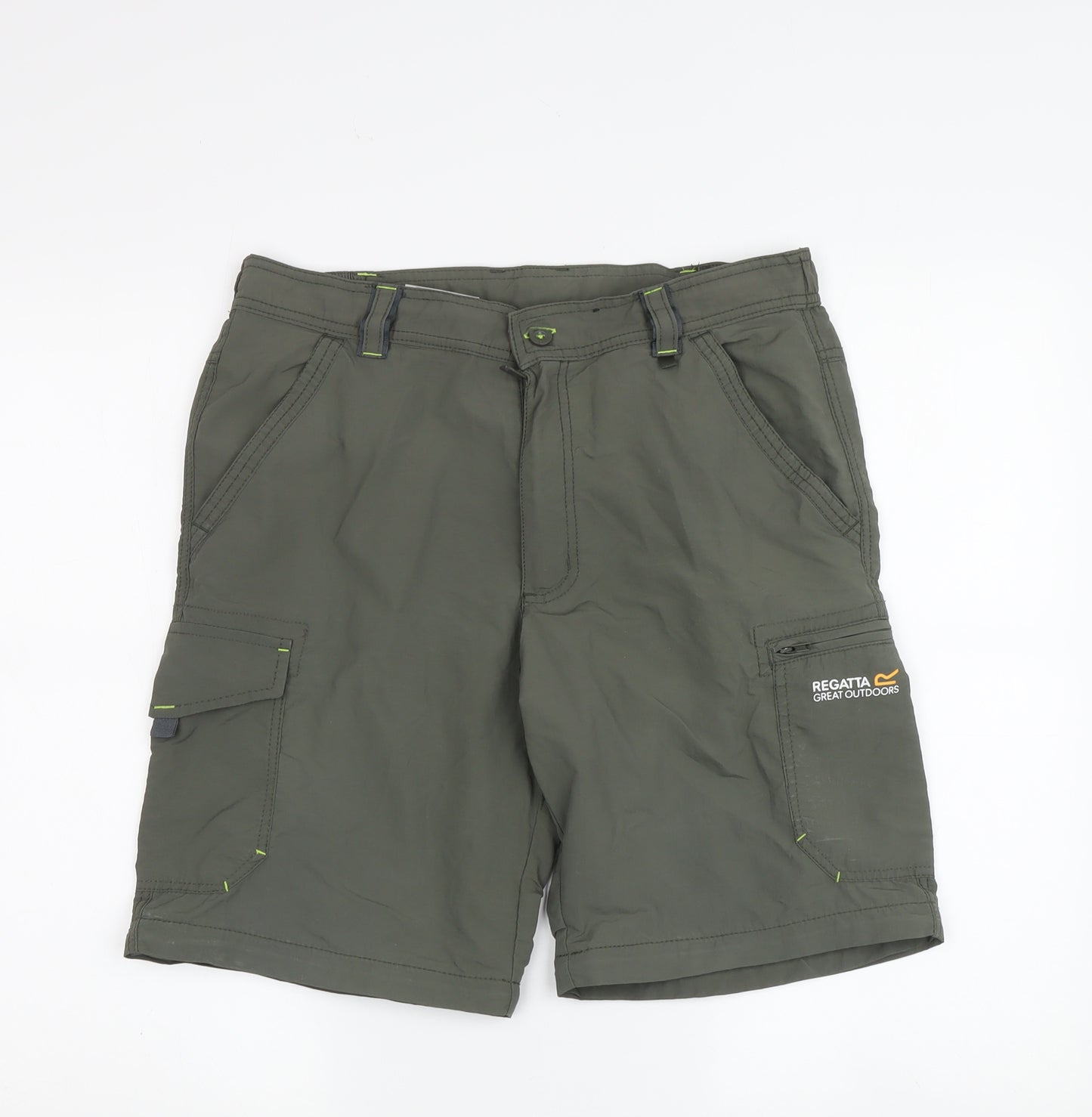 Regatta Men's Green Cargo Shorts, Size 32, Outdoor