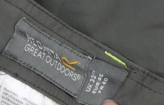Regatta Men's Green Cargo Shorts, Size 32, Outdoor
