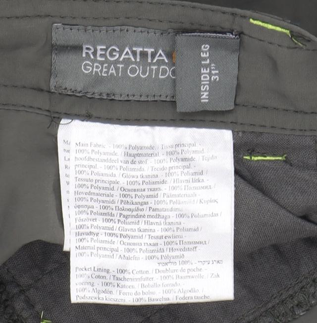 Regatta Men's Green Cargo Shorts, Size 32, Outdoor