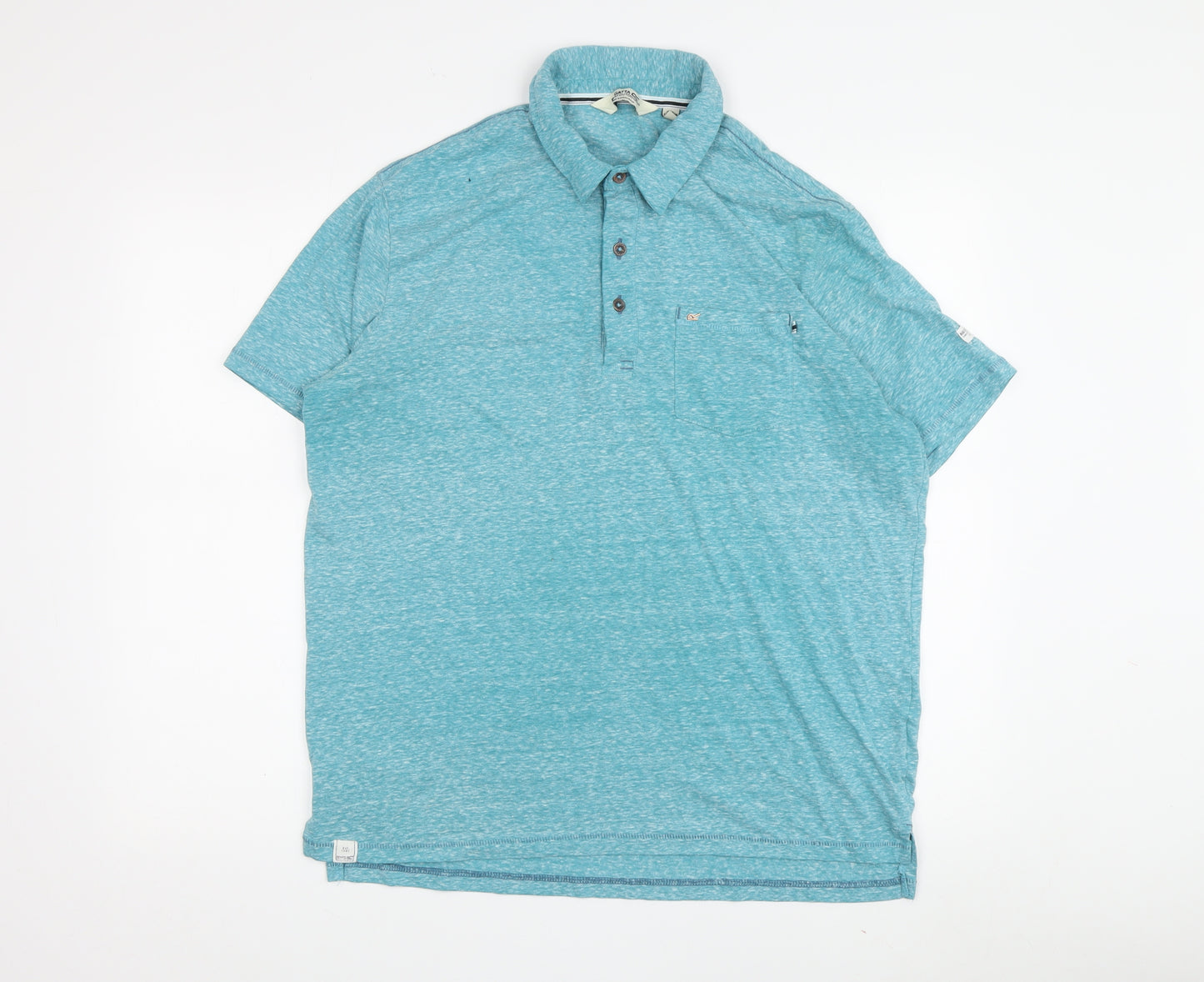Regatta Men's Blue Polo Shirt L Short Sleeve