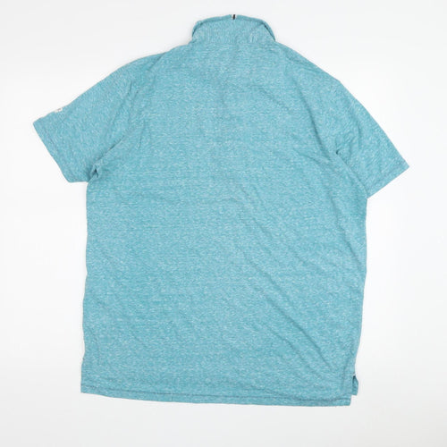 Regatta Men's Blue Polo Shirt L Short Sleeve
