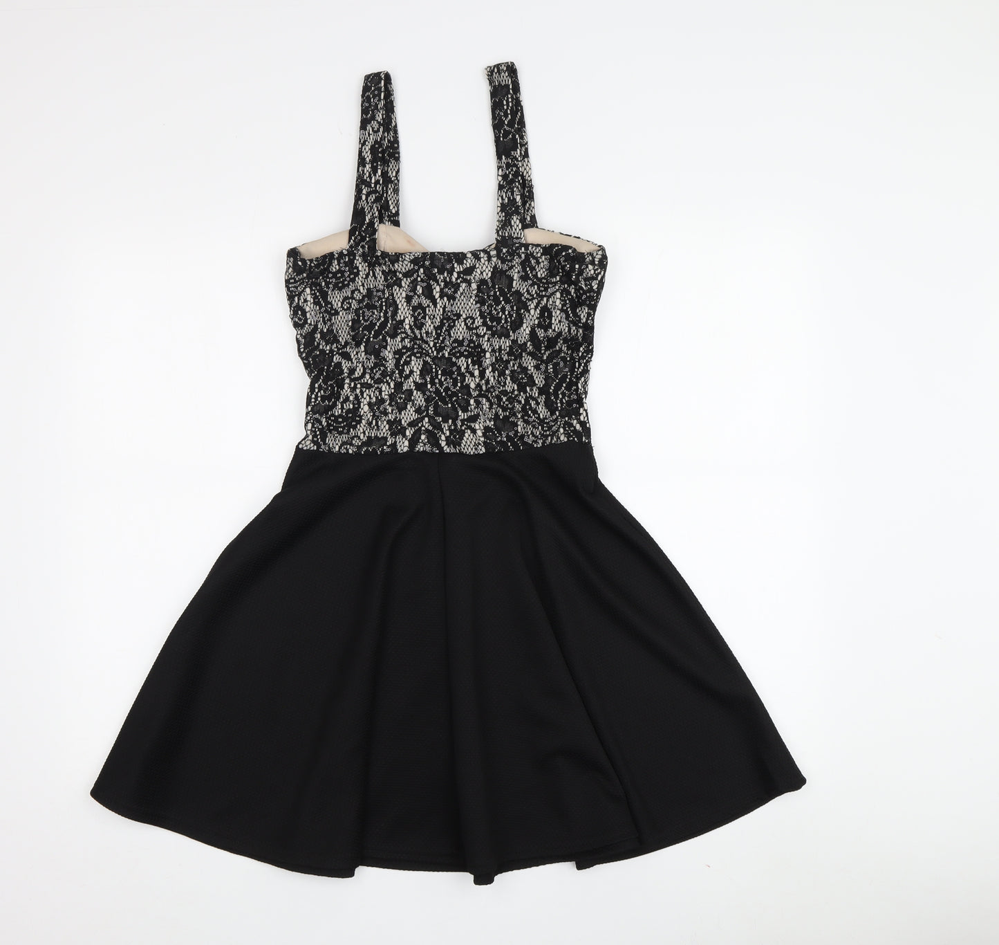 Quiz Women's Black Strappy Sleeveless Cocktail Dress