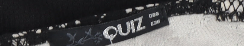 Quiz Women's Black Strappy Sleeveless Cocktail Dress