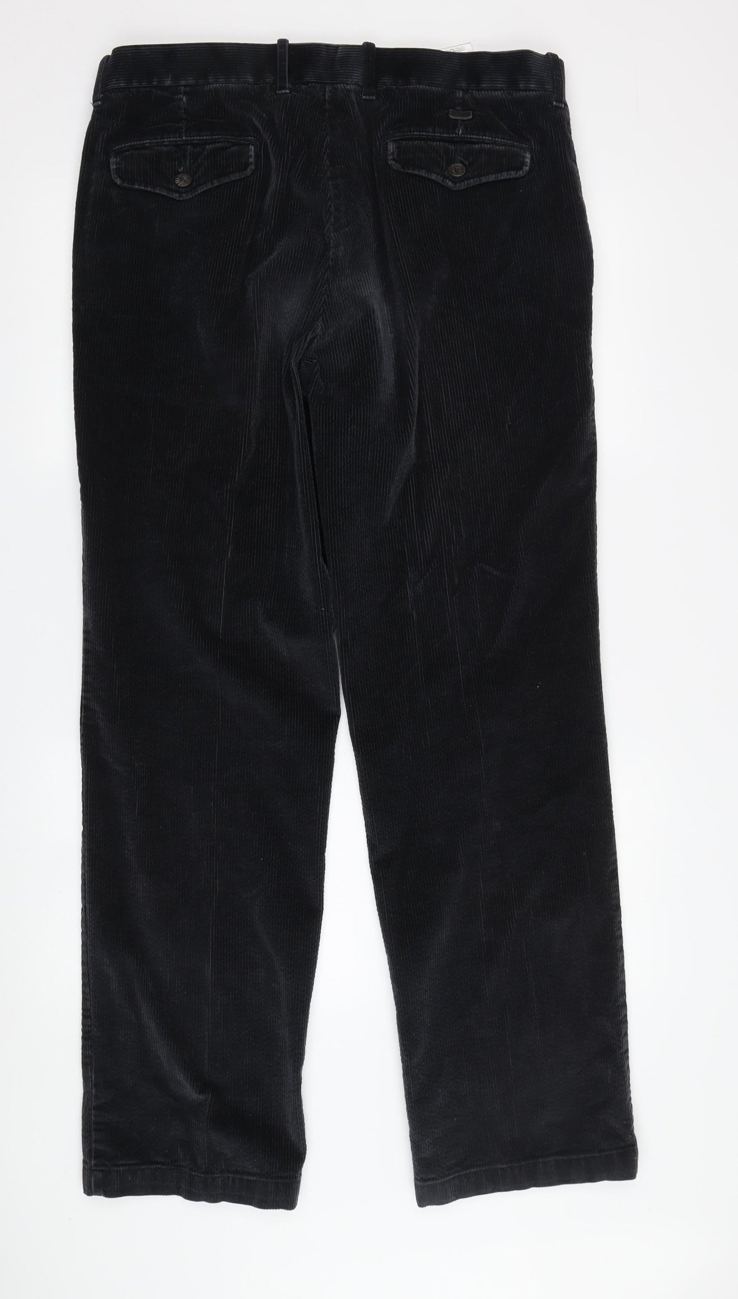 Marks and Spencer Men's Black Corduroy Trousers