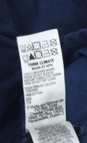 Marks and Spencer Men's Blue Regular Fit Shirt, M