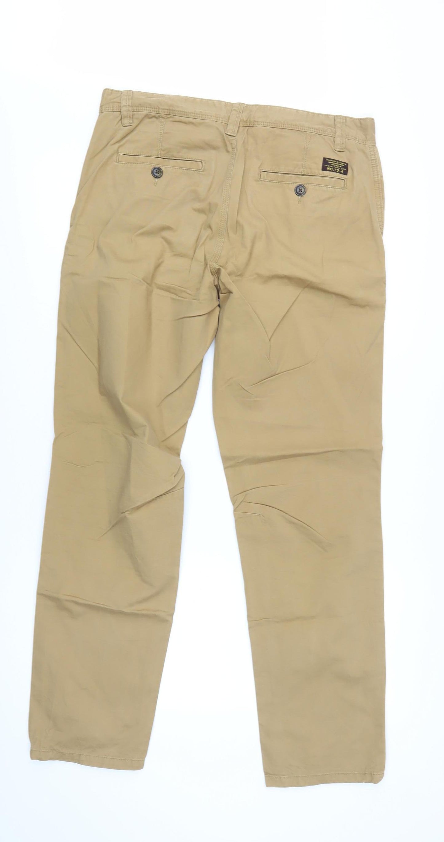 Next Men's Beige Chino Trousers, Size 32, Casual