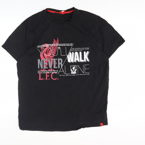 LFC Men's Black XL Sports T-Shirt with Logo