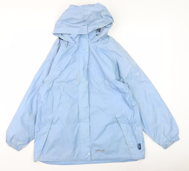 Regatta Women's Blue Waterproof Rain Coat Size 12
