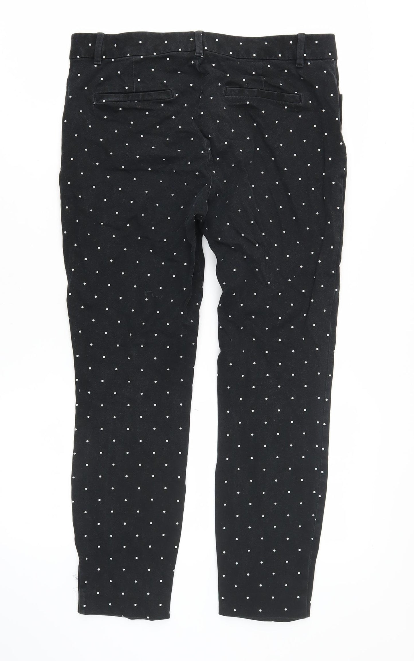 GAP Women's Black Polka Dot Skinny Ankle Trousers