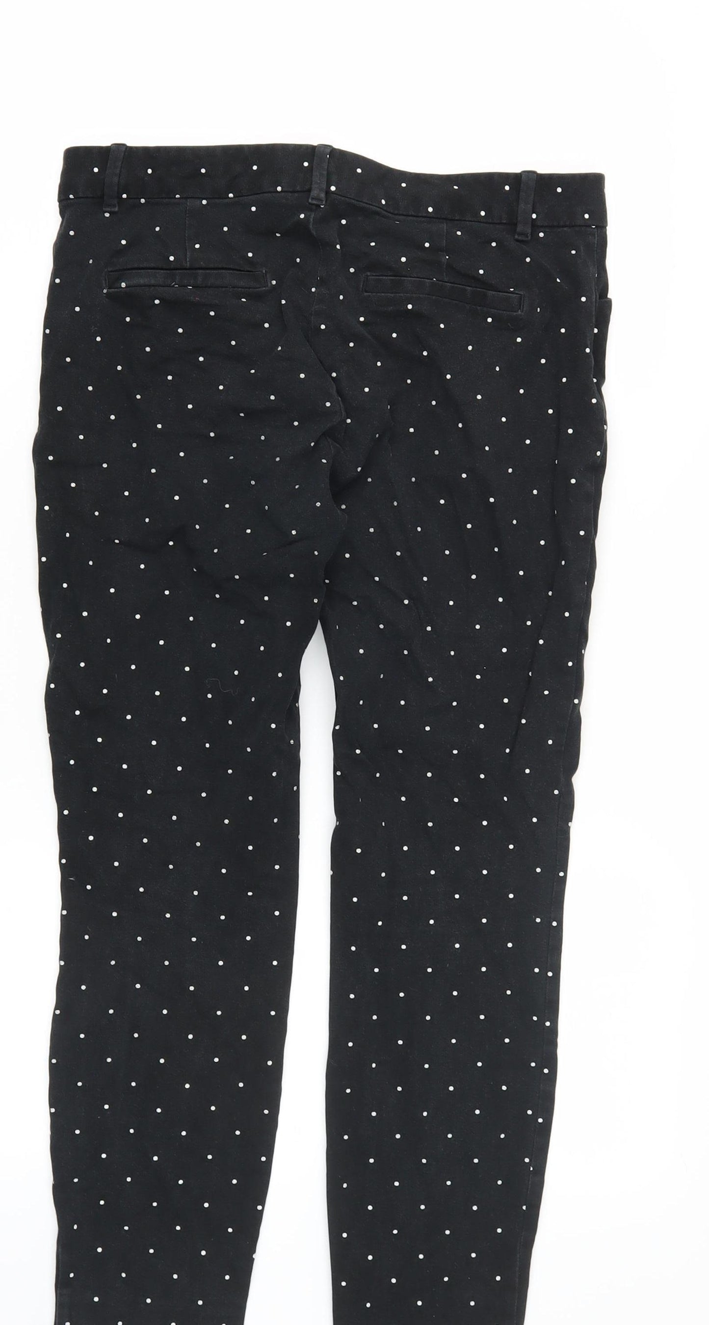 GAP Women's Black Polka Dot Skinny Ankle Trousers