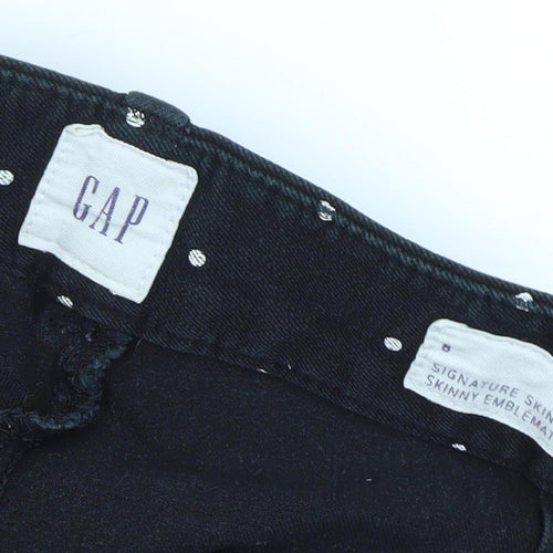 GAP Women's Black Polka Dot Skinny Ankle Trousers