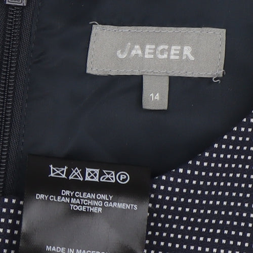 Jaeger Women's Black Sheath Dress Size 14