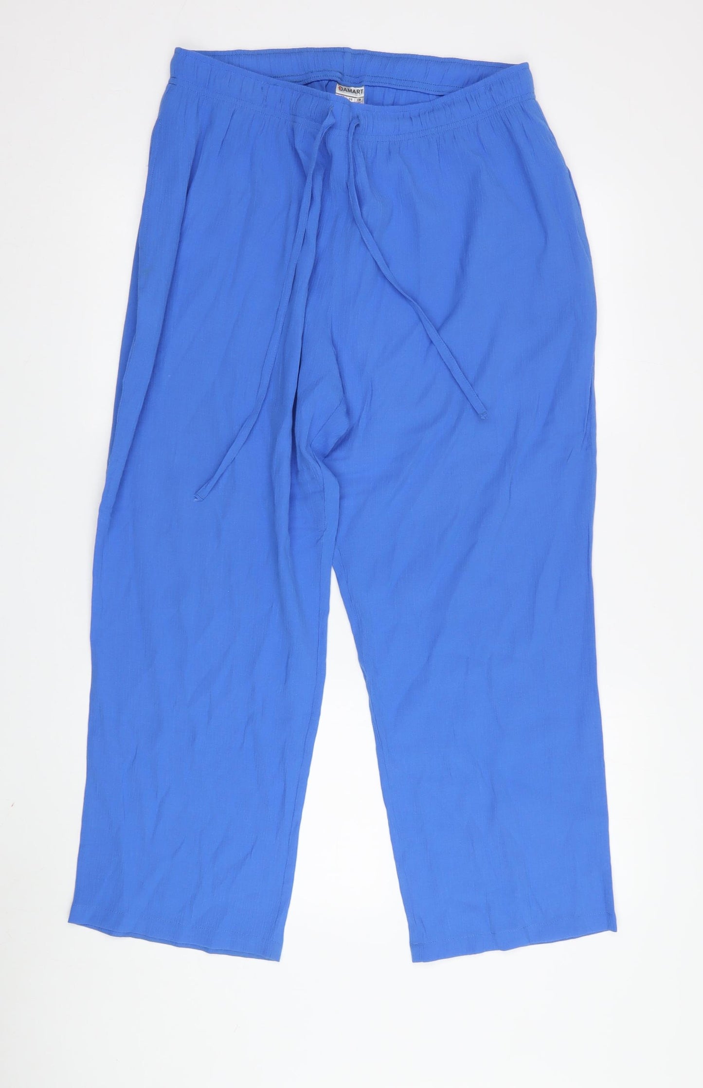 Damart Women's Blue Relaxed Trousers Size 18