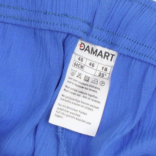 Damart Women's Blue Relaxed Trousers Size 18